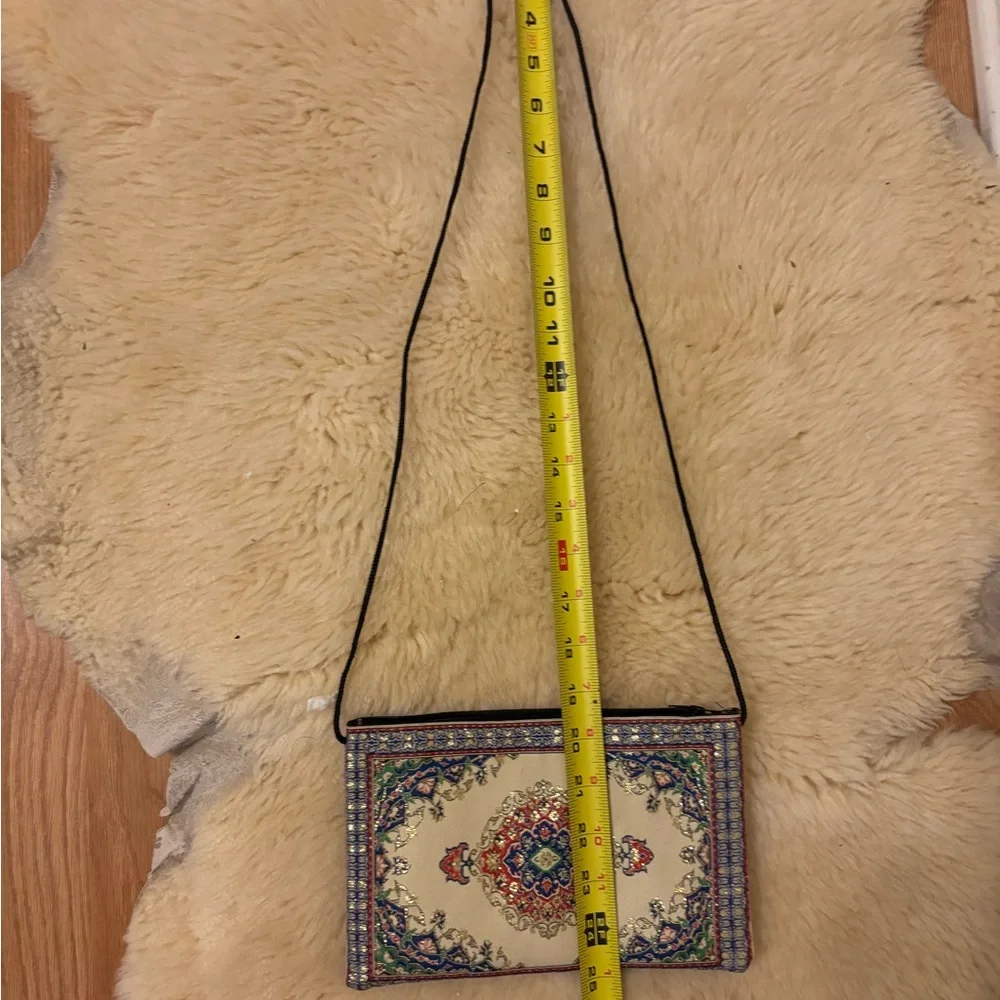 Handmade Turkish wallet with strap to hold money , phone or makeup